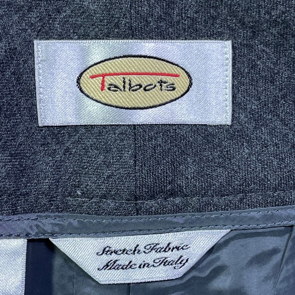 Talbots Women's Gray‎ Wool Blend Stretch Trousers Career Dress Office Pants - Picture 13 of 16